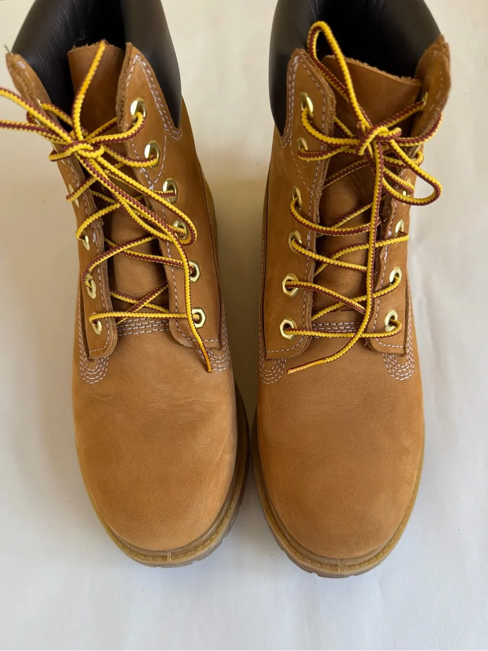 Timberland 6-Inch Premium Waterproof PrimaLoft Wheat Nubuck Boots Size 7 EUC!